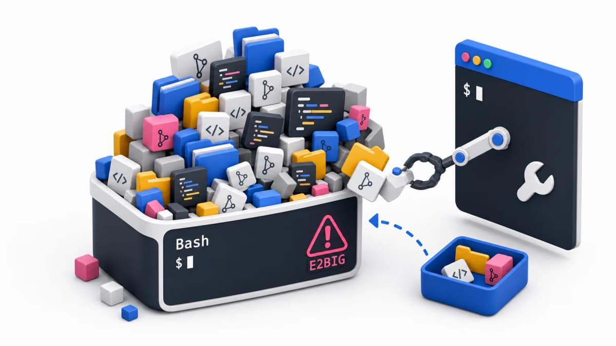 git worktreeを増やしすぎたらBashが丸ごと死んだ — E2BIGの正体とセッション内で直せない理由