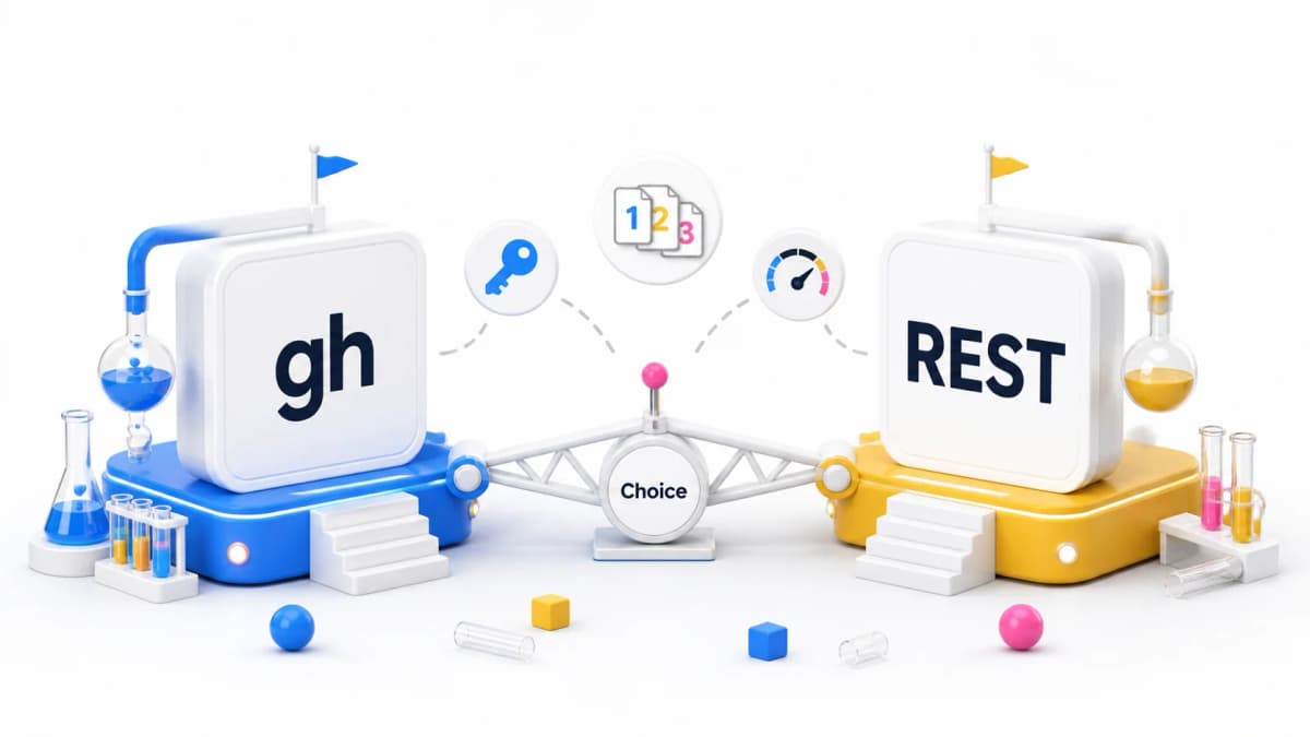 gh CLIとGitHub REST API、CI判定スクリプトではどちらを使うべきか比較する