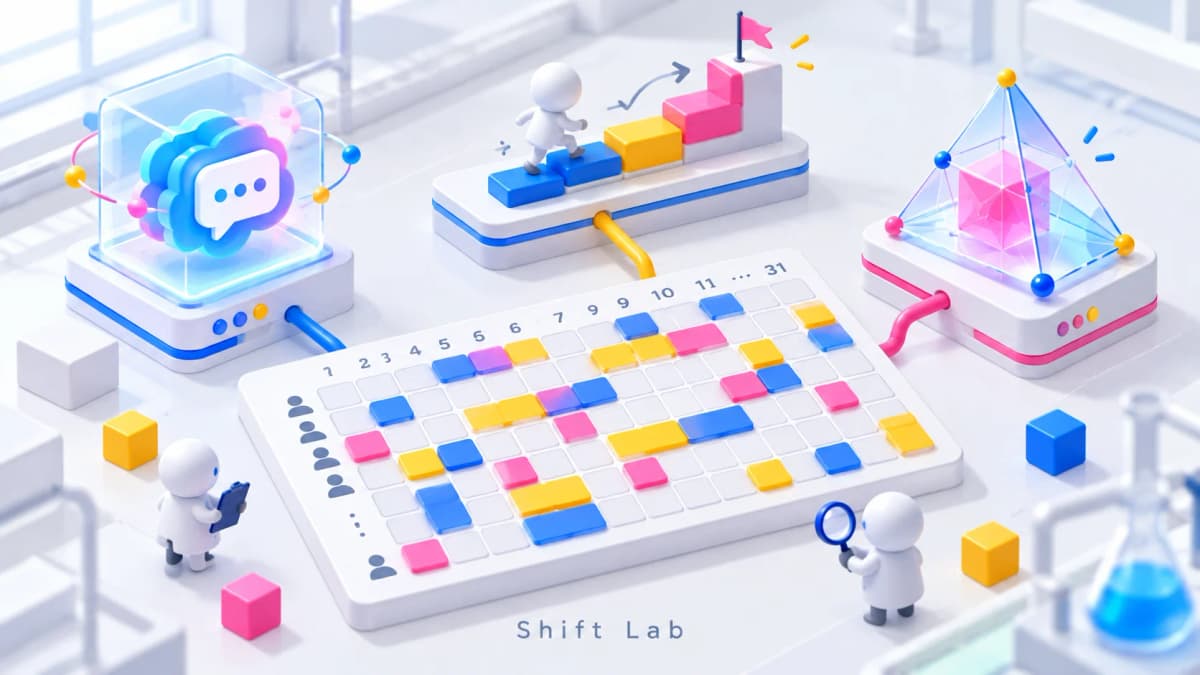 シフト自動作成はLLMか、貪欲法か、MIPソルバか:3方式を40人×31日で比べた